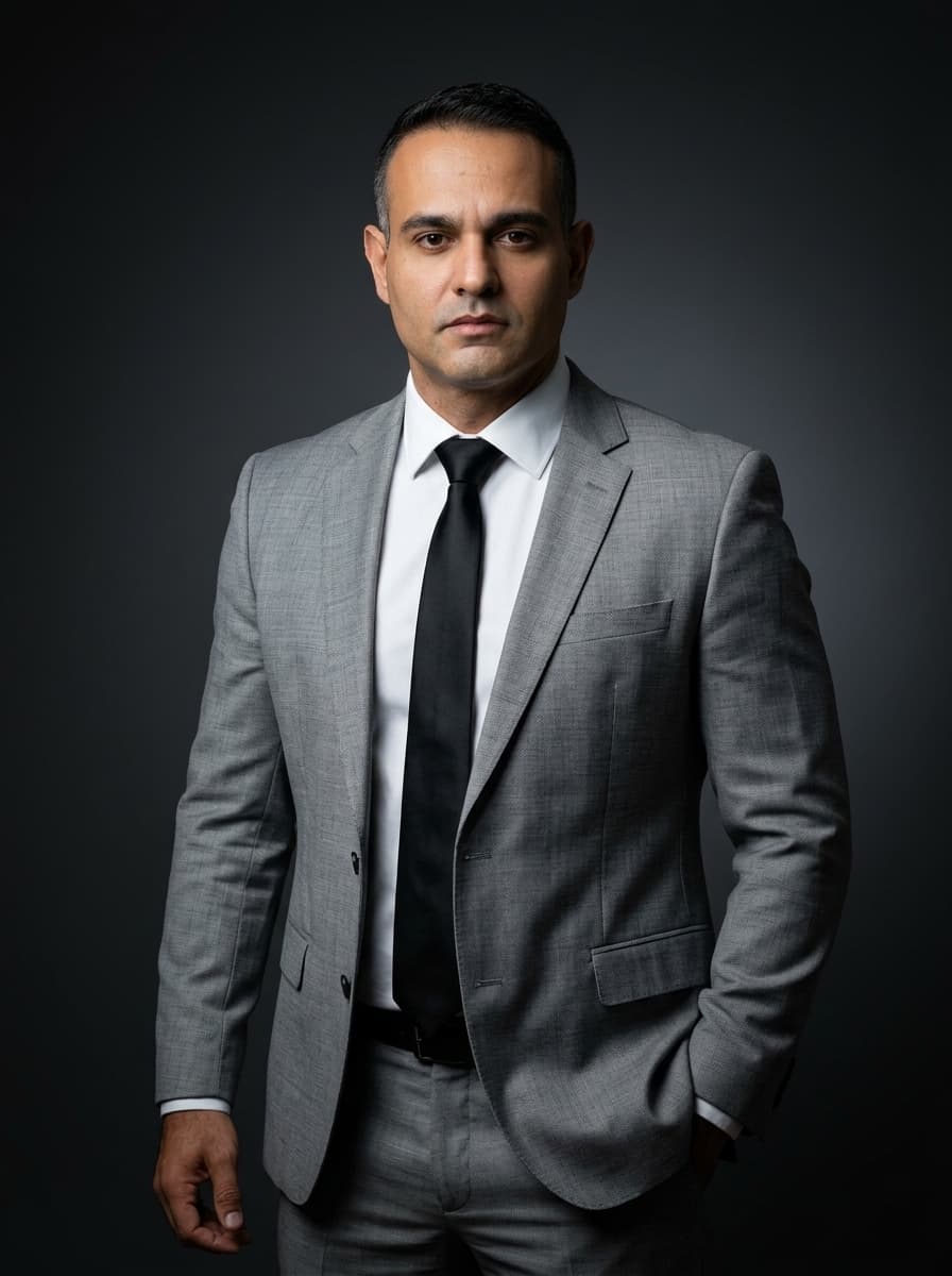 Retrato de José Roberto R. Lucena Jr., sócio-fundador da Lucena Soluções Integradas